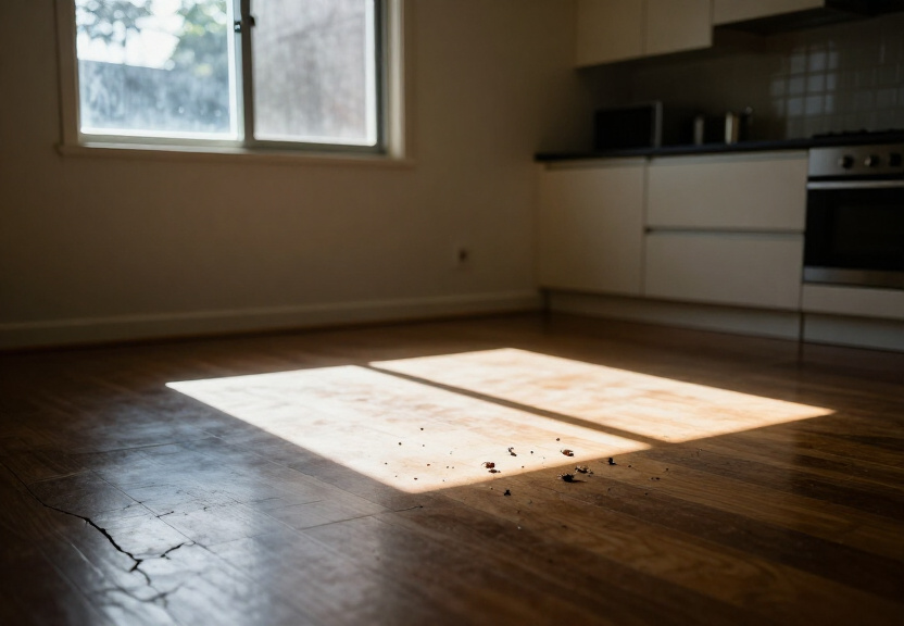 Termite damage in Edmondson Park home before treatment